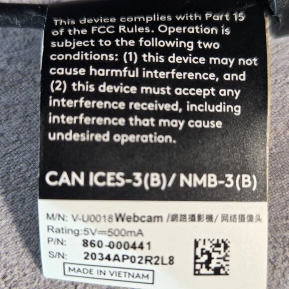 Logitech C270 HD Webcam - 720P - USB 2.0 - Widescreen HD Video Calling V-U0018 - Picture 6 of 6
